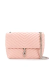 Rebecca Minkoff Edie Flap Shoulder Bag In Pink