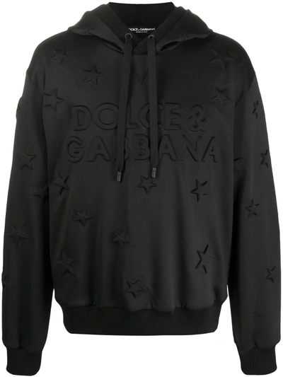 Dolce & Gabbana Millennials Star Hoodie In Black