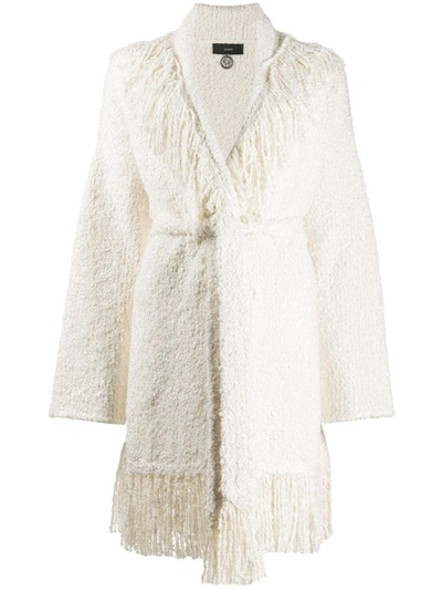 Alanui Fringed Bouclé Pool Party Cardigan In Neutrals