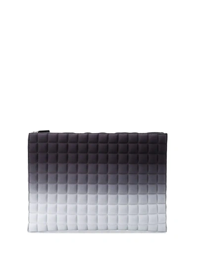 No Ka'oi Large Quilted Clutch Bag In Grey
