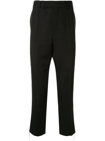 Haider Ackermann Embellished Cropped Trousers In Black
