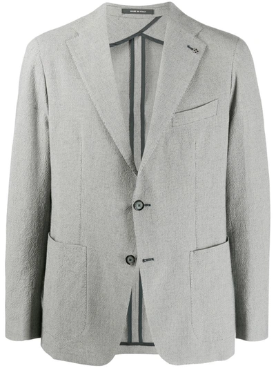 Tagliatore Single-breasted Blazer In Blue