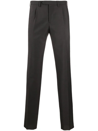 Dell'oglio Tapered-leg Tailored Trousers In Brown