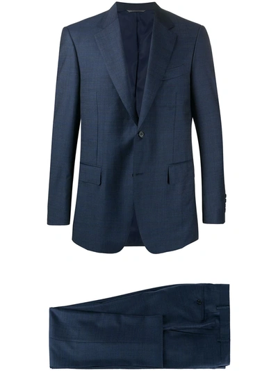 Canali Two-piece Wool Suit In Blue