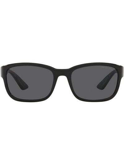 Prada Rectangular-frame Sunglasses In Black