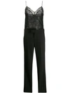 Philosophy Di Lorenzo Serafini Lace Trim Tailored Jumpsuit In Black