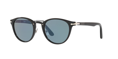 Persol Po3108s Black Unisex Sunglasses In Light Blue