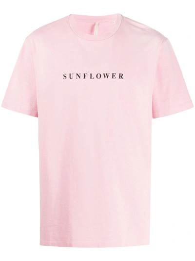 Sunflower Short Sleeve Logo T-shirt In Pink