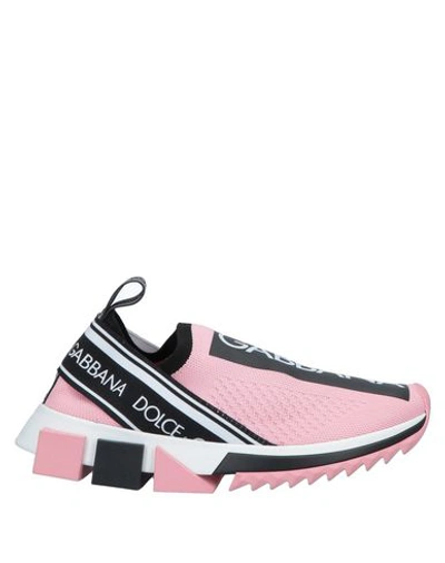 Dolce & Gabbana Polyester Sneaker In Pink