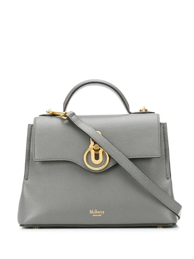 Mulberry Seaton Logo Tote Bag In Grey