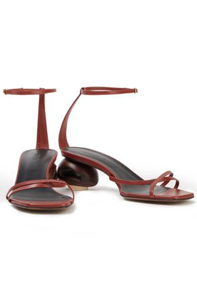Neous Leather Sandals In Brown