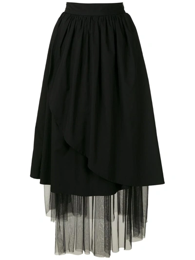 Andrea Bogosian Ralph Couture Tulle Skirt In Black