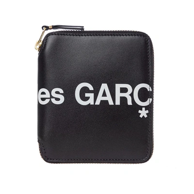 Comme Des Garçons Comme Des Garcons Wallet Logo Wallet In Black