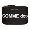 Comme Des Garçons Comme Des Garcons Wallets Black Huge Logo Pouch