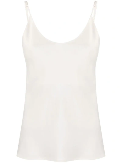 Lvir Strappy Camisole Top In White