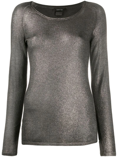 Avant Toi Cashmere Knit Jumper In Grey