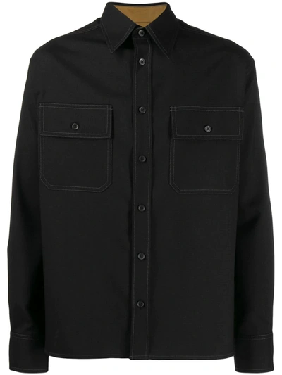 Marni Pocket-detail Shirt In Black