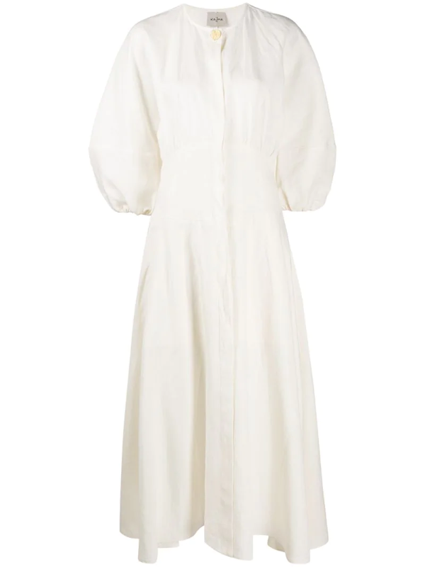 white empire line dress