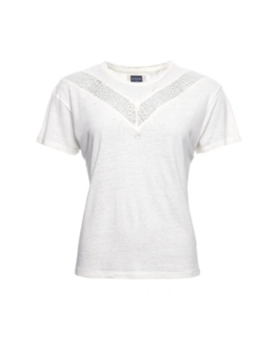 Superdry Women's Chevron Lace T-shirt Cream
