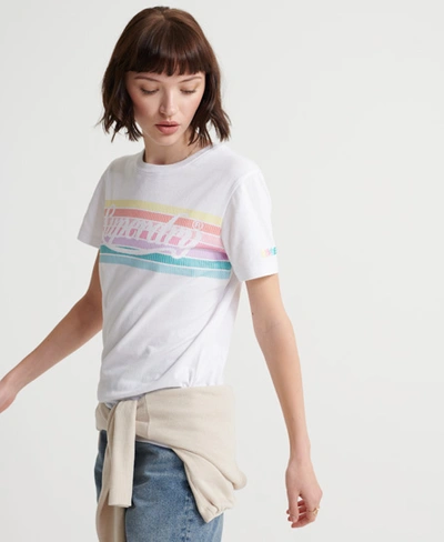 Superdry Women's Rainbow T-shirt White