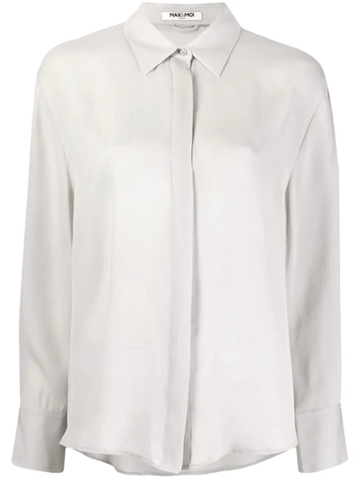 Max & Moi Soie Silk Blouse In Grey