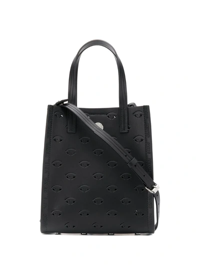 Kenzo Small Blink Multi-eye Tote Bag In Black