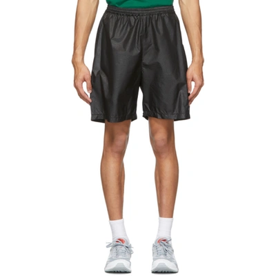 Affix Ripstop Technical Track Shorts In Black