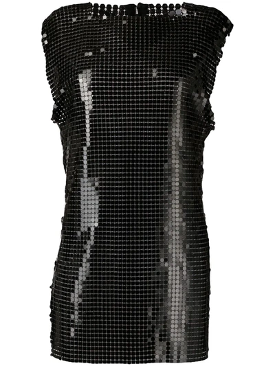Christopher Kane Chainmail Tunic In Black