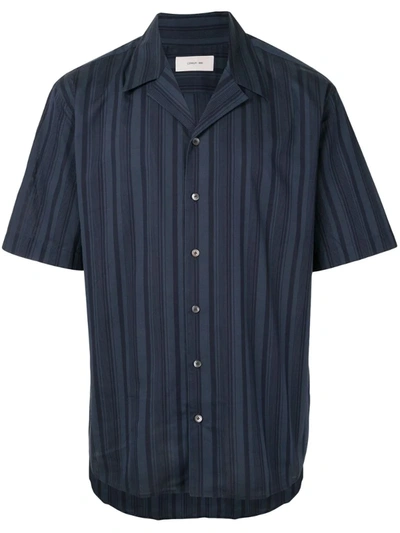 Cerruti 1881 Short Sleeved Striped Shirt In Blue