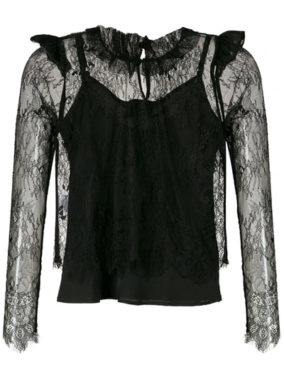 Andrea Bogosian Ryn Couture Blouse In Black