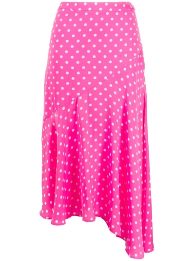 essentiel antwerp pink polka dot dress Essential Antwerp bright pink polka dot dress