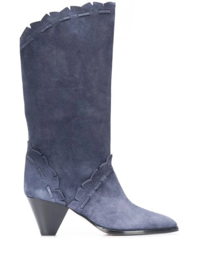 Isabel Marant Leesta 60mm Boots In Blue