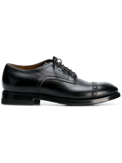Silvano Sassetti Classic Derby Shoes In Black