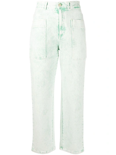 Stella Mccartney Cropped Jeans In Green