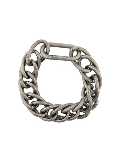 Goti Chain Link Charm Bracelet In Silver