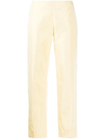 Pre-owned Emilio Pucci 1960s High-waisted Cropped Trousers In Yellow