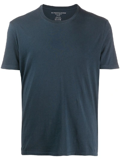 Majestic Round Neck T-shirt In Blue