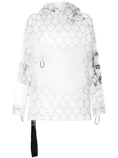 Off-white Pocket-detail Transparent Jacket In White
