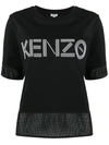 Kenzo Logo Sportmix T-shirt In Noir