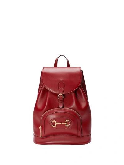 Gucci 1955 Horsebit Backpack In Red