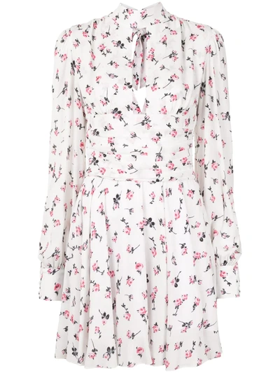 Brognano Floral-print Mini Dress In White