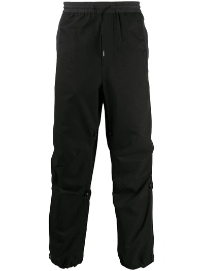 Maharishi Drawstring Track Pants In Black