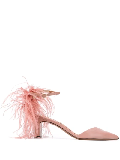 Atp Atelier Monaci Ankle Strap Pumps In Pink
