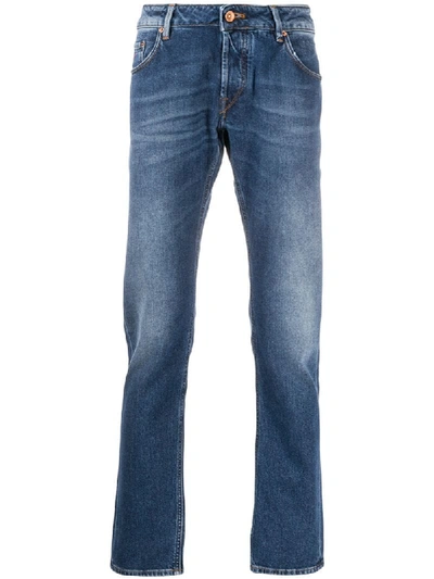 Hand Picked Gerade 'orvieto' Jeans In Blue