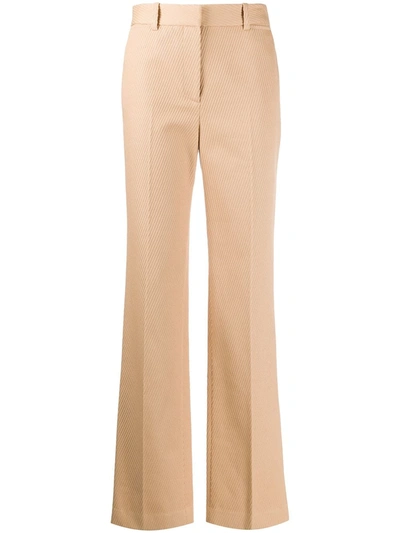 Victoria Beckham High-waisted Tailored Trousers In Neutrals