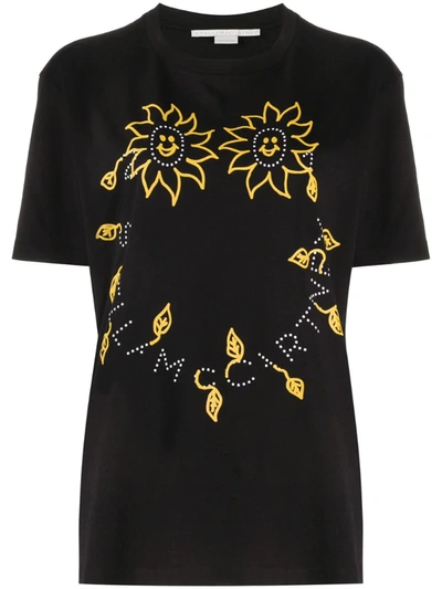 Stella Mccartney Stella Smile T-shirt In Black