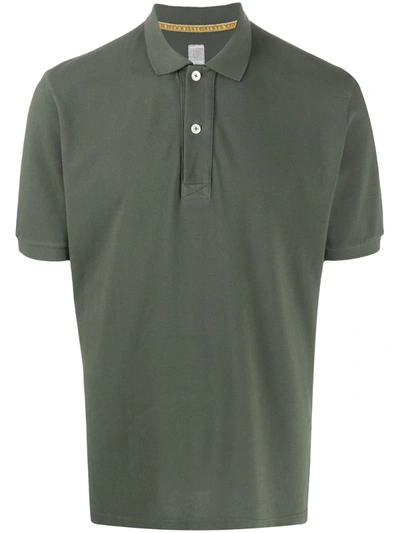 Eleventy Plain Short-sleeved Polo Shirt In Green