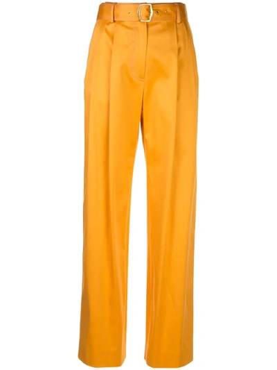 Sies Marjan Belted High-waisted Trousers In Orange