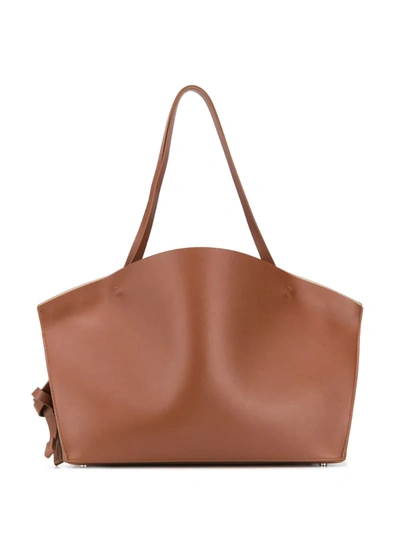 Aesther Ekme The Beach Cabas Knot Detail Tote Bag In Brown