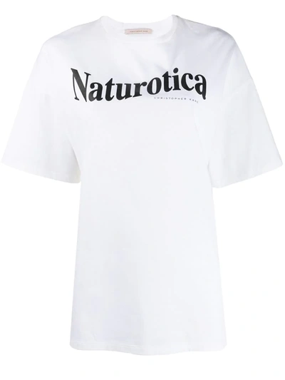 Christopher Kane Naturotica Logo T-shirt In White